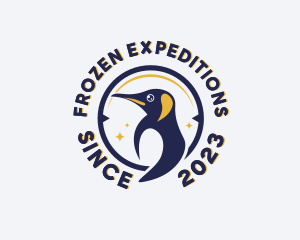 Arctic Penguin Bird logo design