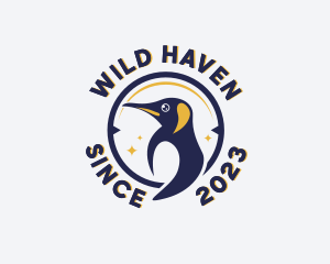 Arctic Penguin Bird logo design