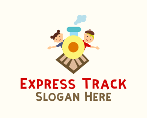 Train - Kiddie Train Ride logo design