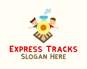 Train - Kiddie Train Ride logo design