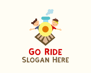 Kiddie Train Ride  logo design