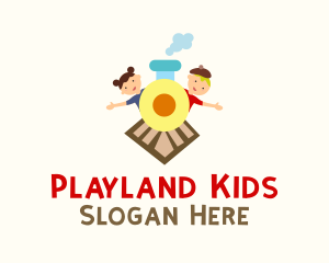 Kiddie Train Ride  logo design