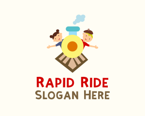 Kiddie Train Ride  logo design