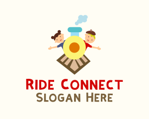 Kiddie Train Ride  logo design