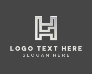 Expert - Digital Tech Cyberspace Letter H logo design