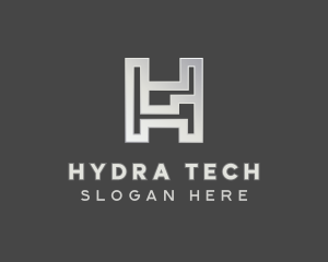 Digital Tech Cyberspace Letter H logo design