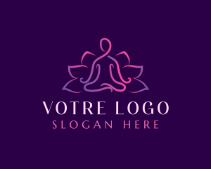 Wellness Lotus Yoga Logo