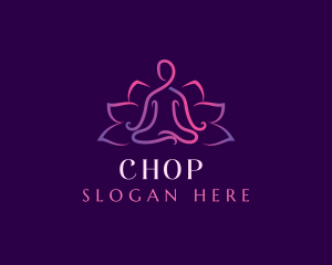 Health - Wellness Lotus Yoga logo design