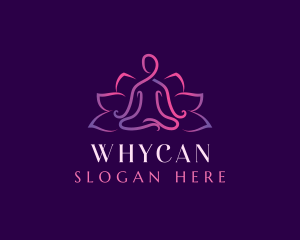 Relax - Wellness Lotus Yoga logo design