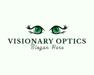 Optometry - Green Eye Opthalmologist logo design