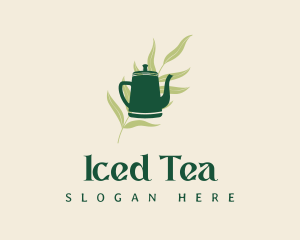 Organic Tea Kettle logo design