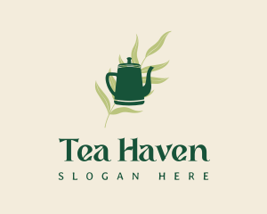 Organic Tea Kettle logo design