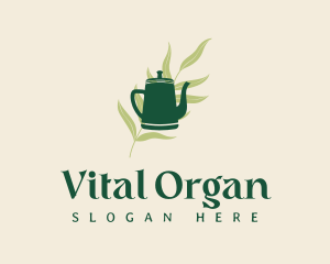 Organic Tea Kettle logo design