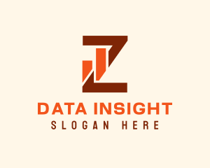 Analysis - Bar Graph Statistics Letter Z logo design