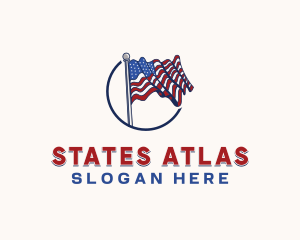 American Flag Heritage logo design