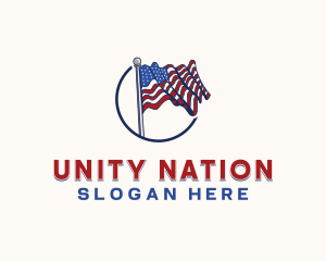 American Flag Heritage logo design