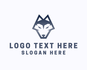 Dog - Wild Alpha Wolf logo design