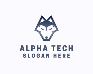 Alpha - Wild Alpha Wolf logo design