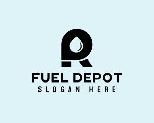 Gasoline - Oil Letter R logo design