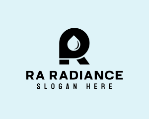 Oil Letter R logo design