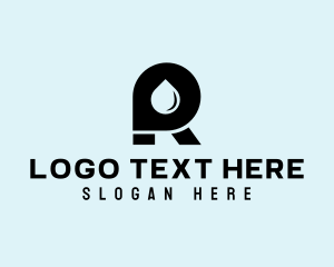 Rig - Oil Letter R logo design