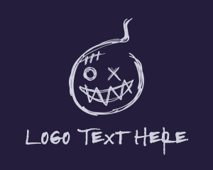 Ghost - Sketchy Ghost Mascot logo design
