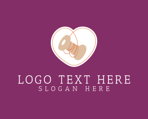 Fabric - Spool Yarn Seamstress logo design