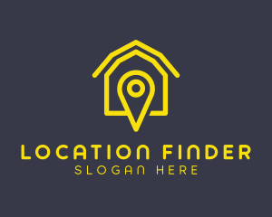 GPS Pin Logistics logo design