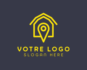 Storehouse - GPS Pin Logistics logo design