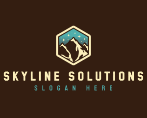 Outdoor Mountain Alpine logo design