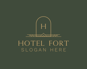 Luxury Arch Hotel logo design