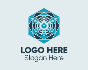 Electronics - Intricate Hexagon Decor logo design