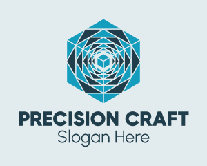 Intricate Hexagon Decor  logo design