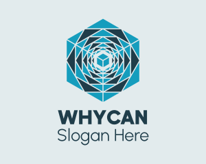 Cyber - Intricate Hexagon Decor logo design