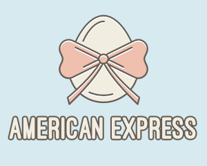 Ribbon Decorated Egg logo design