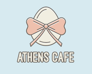 Ribbon Decorated Egg logo design