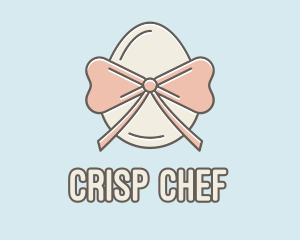 Ribbon Decorated Egg logo design