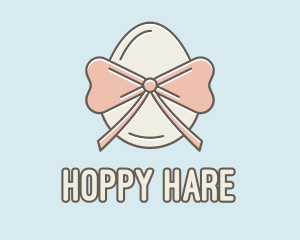 Ribbon Decorated Egg logo design