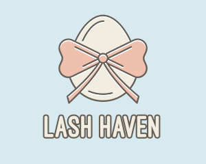 Ribbon Decorated Egg logo design