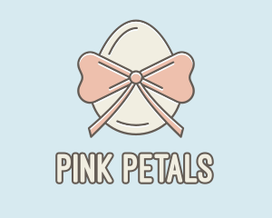 Ribbon Decorated Egg logo design