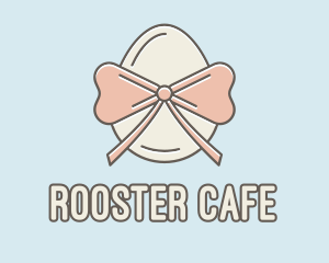 Ribbon Decorated Egg logo design