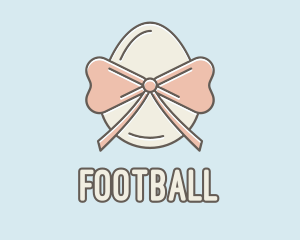 Egg - Ribbon Decorated Egg logo design