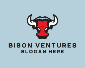 Bison - Mad Bull Bison logo design