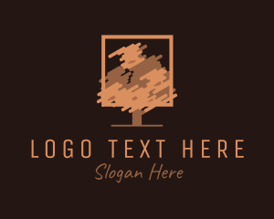 Wood - Forest Autumn Tree logo design