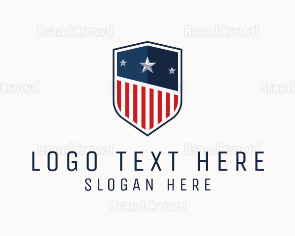 Patriotic Crest Shield Logo