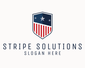 Patriotic Crest Shield logo design