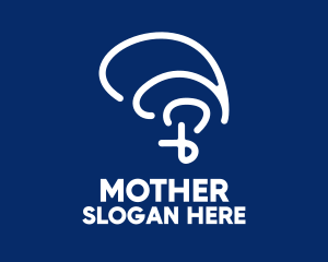 Mental Health Abstract Brain Logo