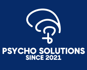 Psycho - Mental Health Abstract Brain logo design