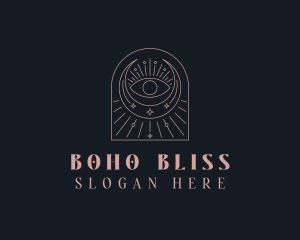 Bohemian Eye Tarot logo design