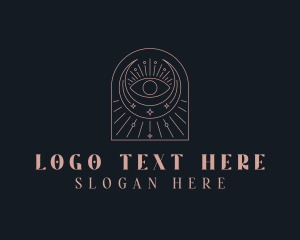 Fortune Teller - Bohemian Eye Tarot logo design